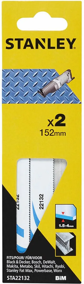Stanley STA22132-XJ Zaagblad Metaal 15,2cm
