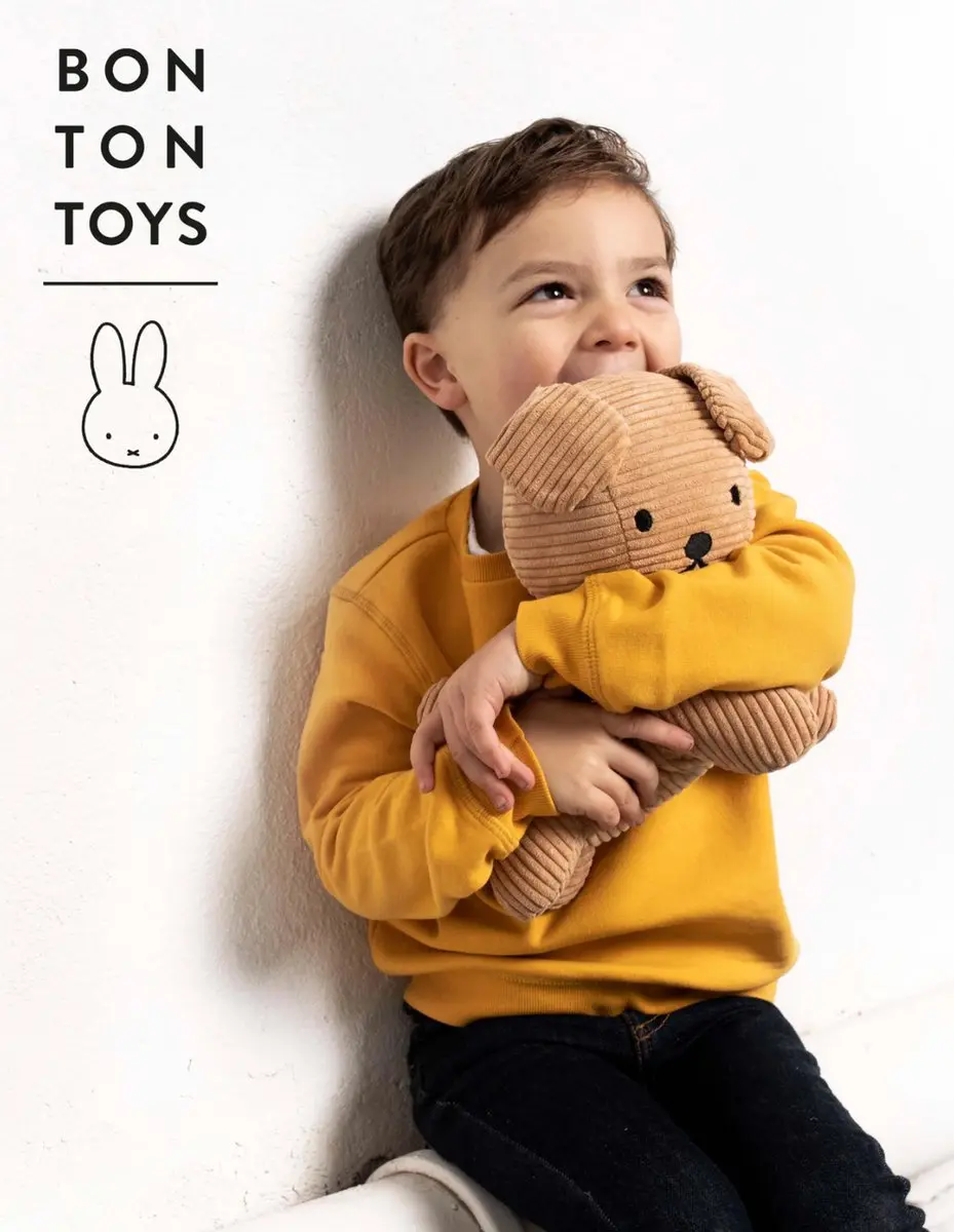 Bon Ton Toys Nijntje Snuffie Knuffel Corduroy Beige 30cm