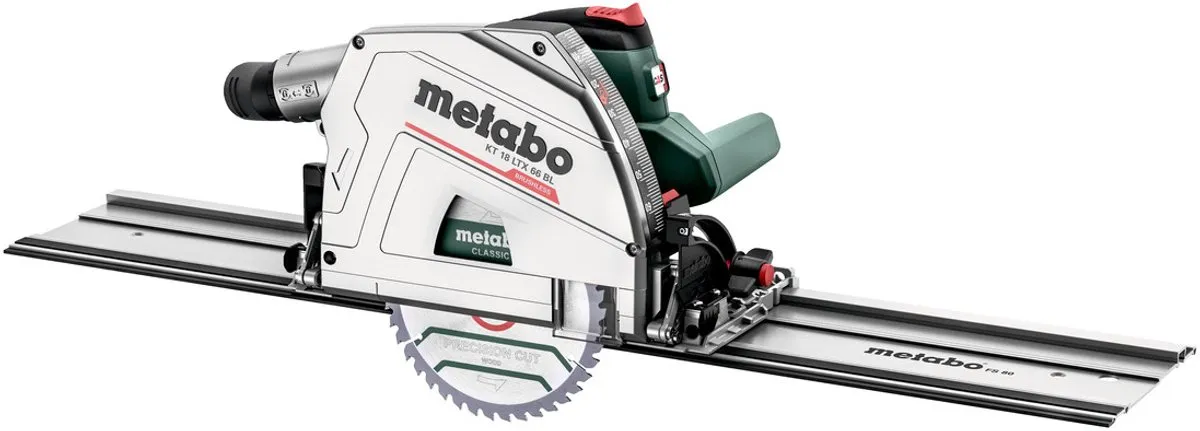 Metabo KT 18 LTX 66 BL 18V Li-ion accu invalcirkelzaag body in MetaBox - 165 x 20mm