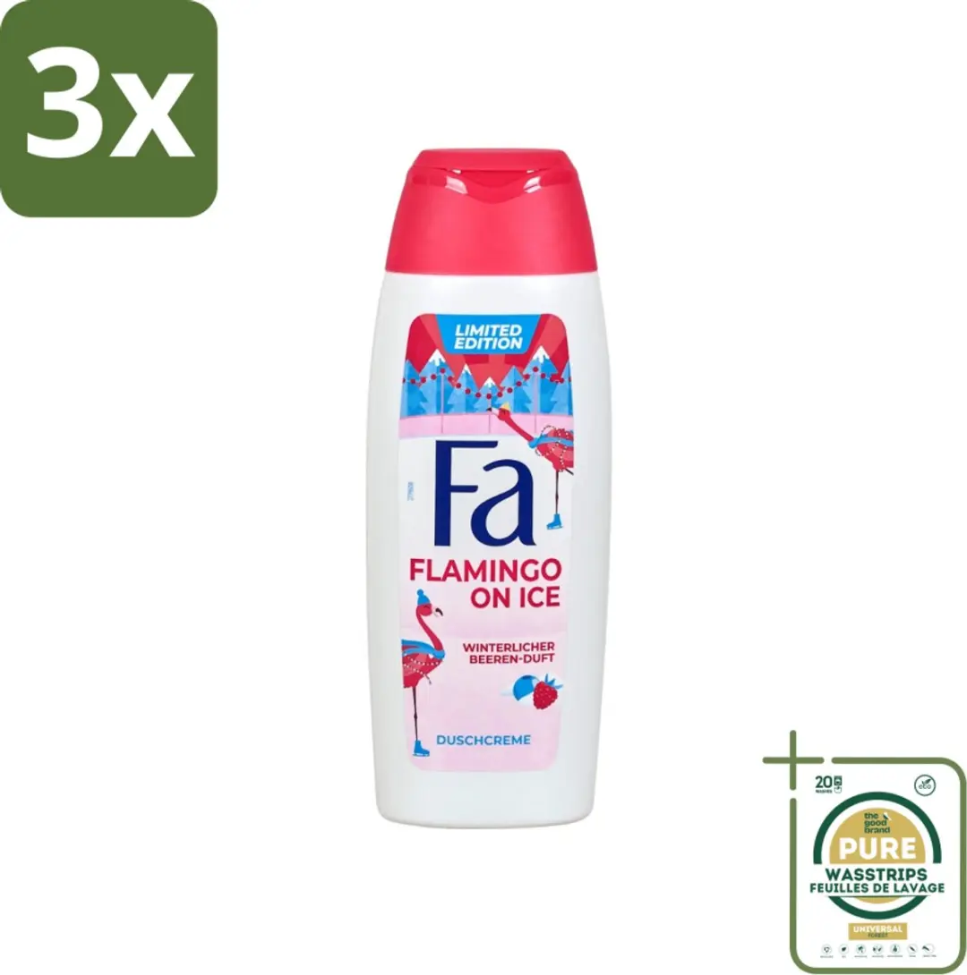 Fa Douchegel Winter Flamingo On Ice 750ml - 3 Stuks