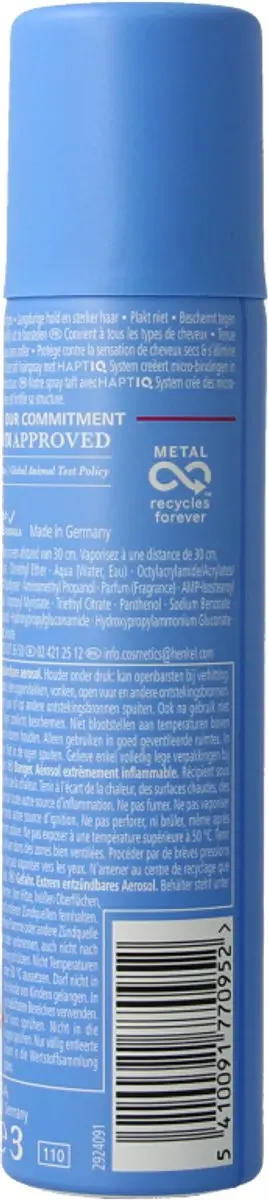 Taft Hairspray 75ml - Ultra