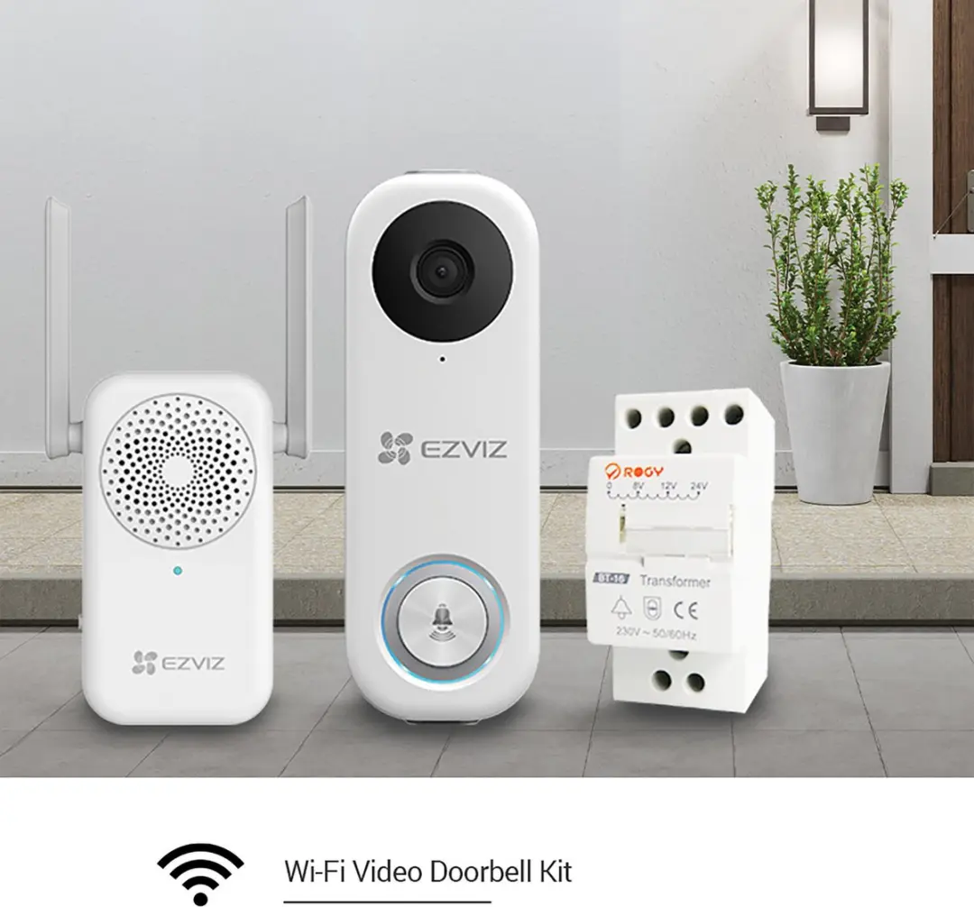 EZVIZ DB1C Wifi-Videodeurbelkit - Wit