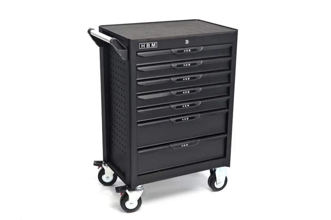 HBM Deluxe Gereedschapswagen 283-delig - 7 Lades - Zwart