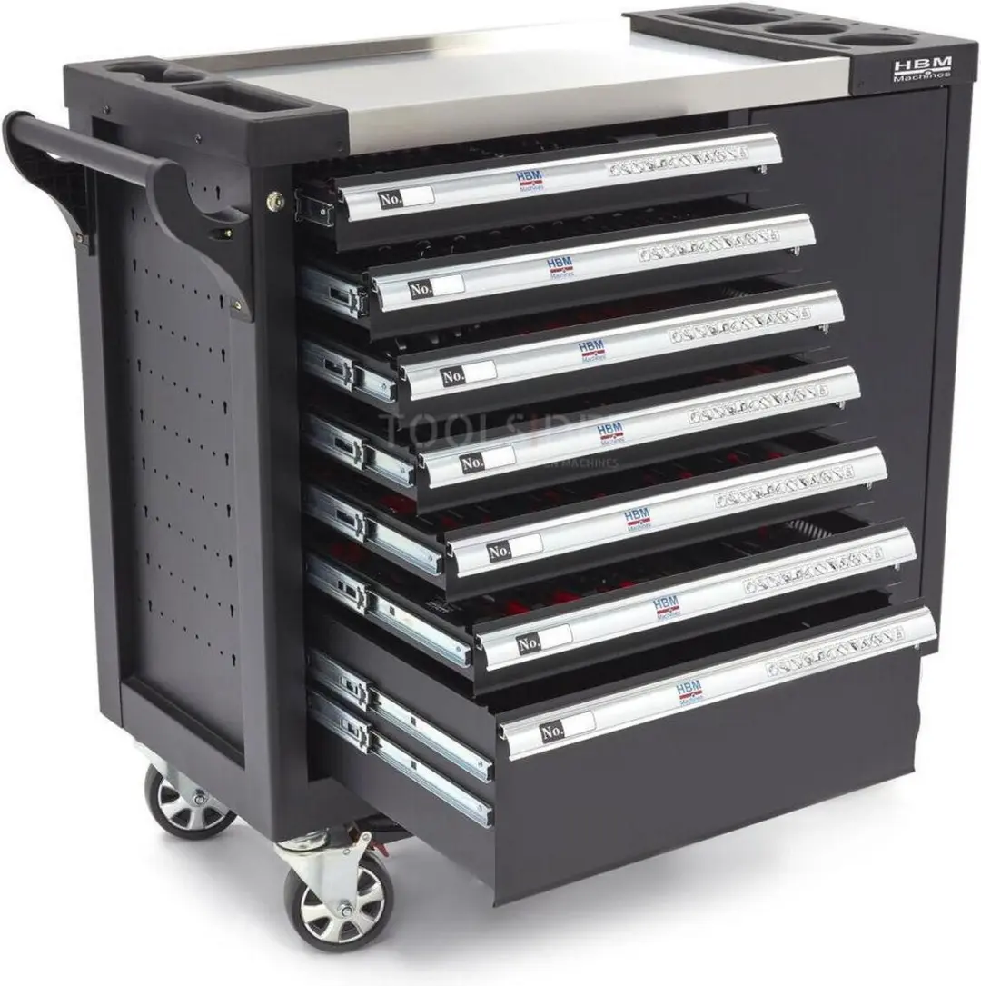 HBM XL Premium Gereedschapswagen 274-delig - met slot