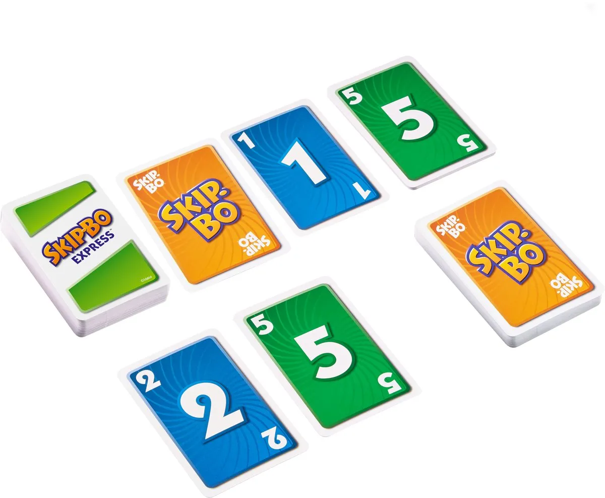 Mattel Games Skip-Bo Express Kaartspel - 2 Spelers