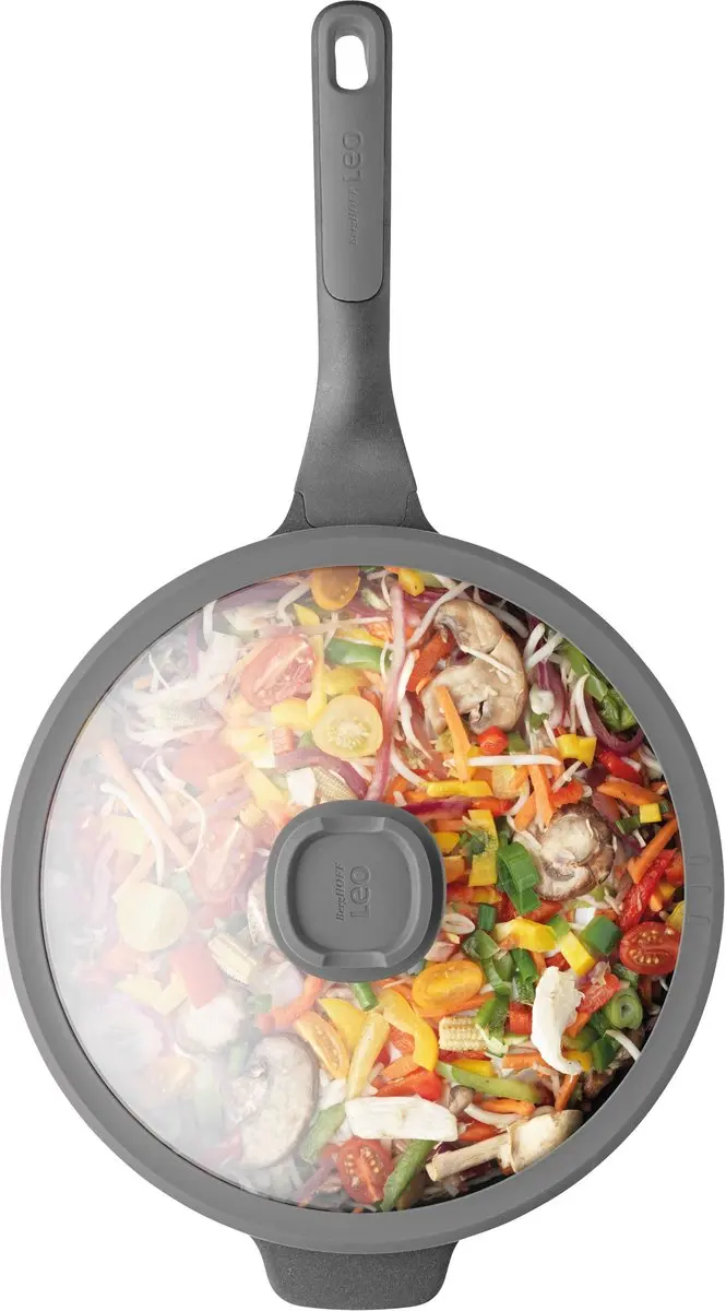 BergHOFF Stone Wok 28cm - Zwart - 4.4L