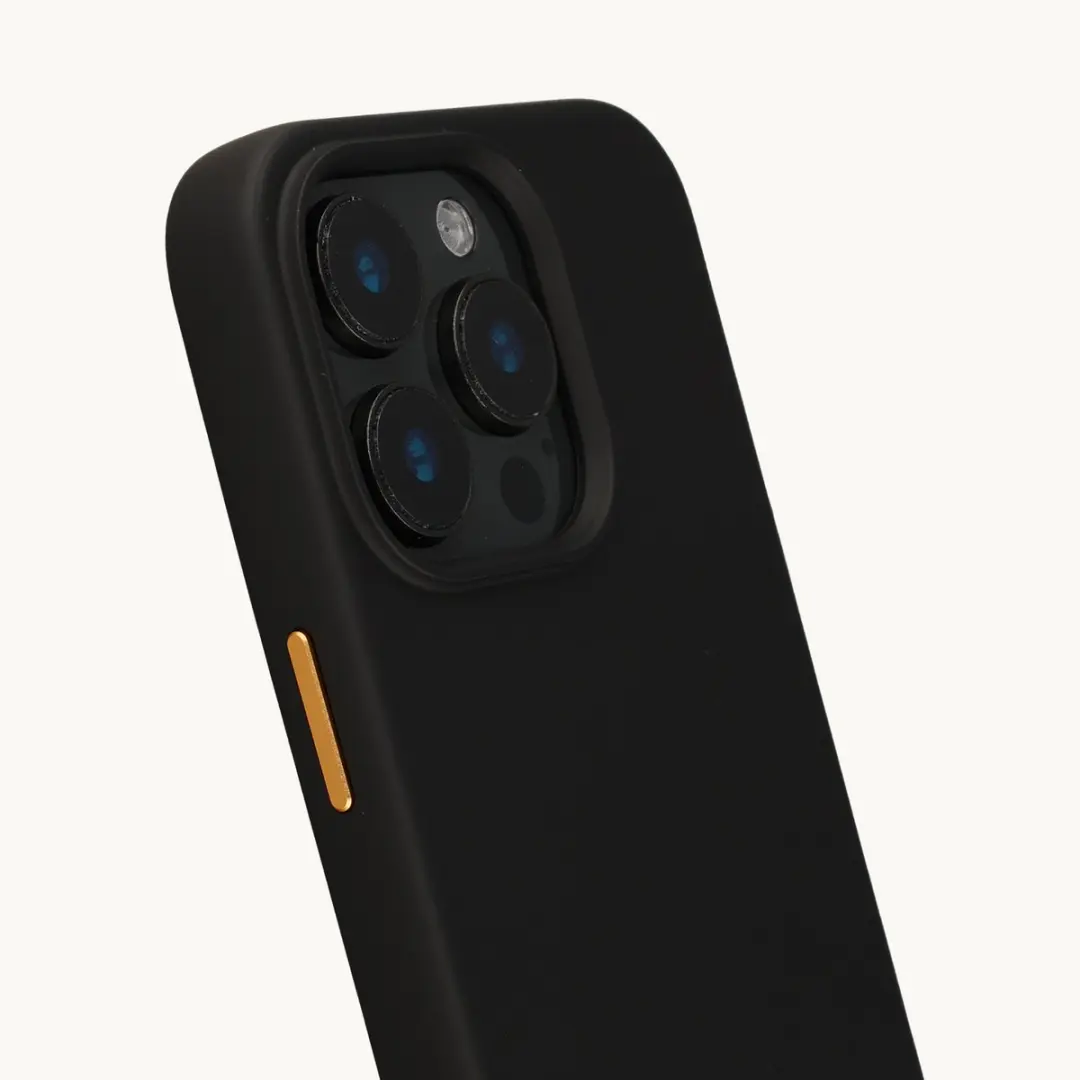 Selencia Hoesje iPhone 15 Pro Rivièra Velvet Black - MagSafe