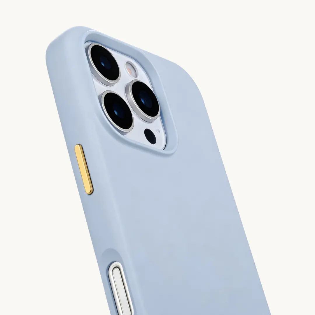 Selencia Hoesje iPhone 16 Pro Max - MagSafe - Powder Blue