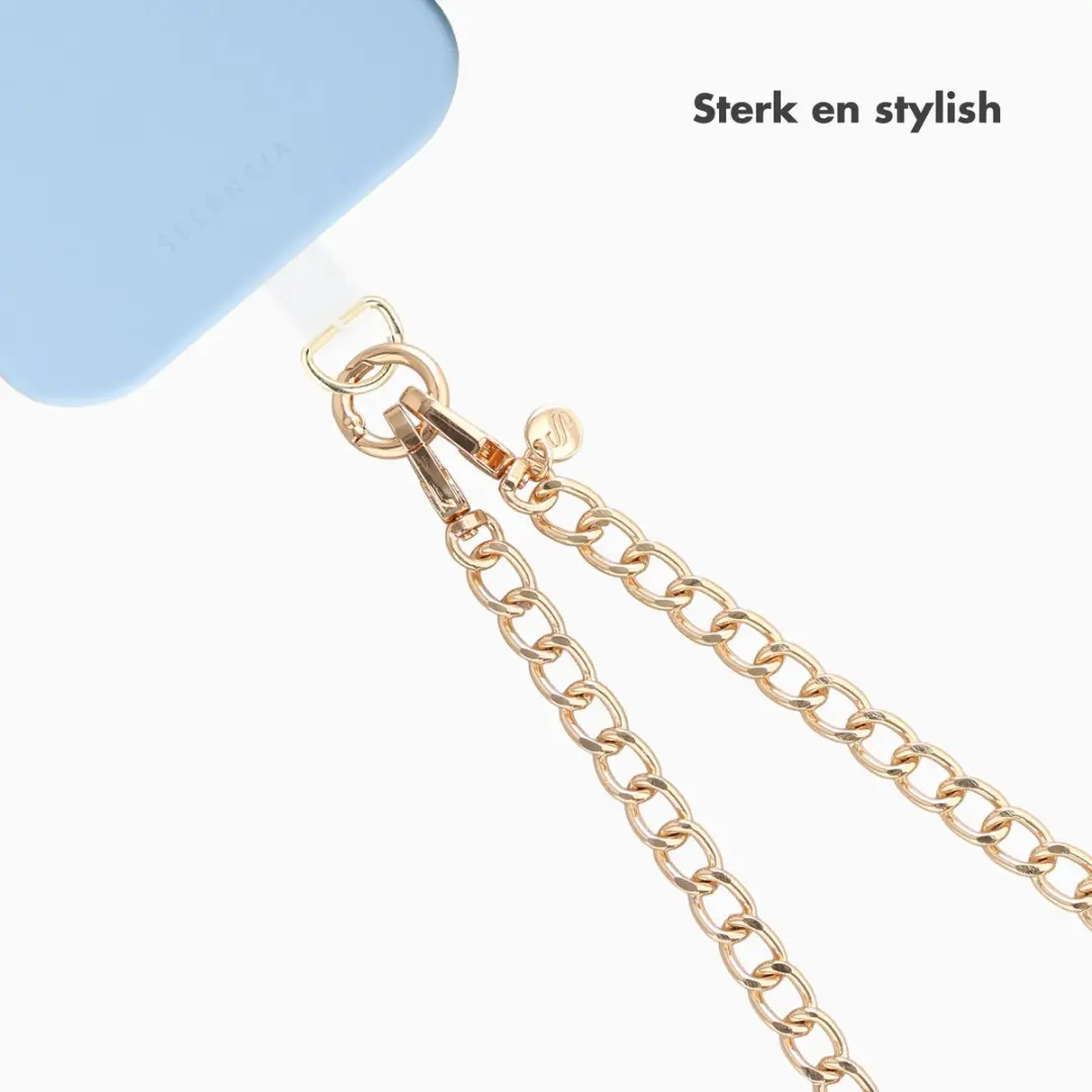 Selencia Universeel Bold Chain Telefoonkoord - Goud