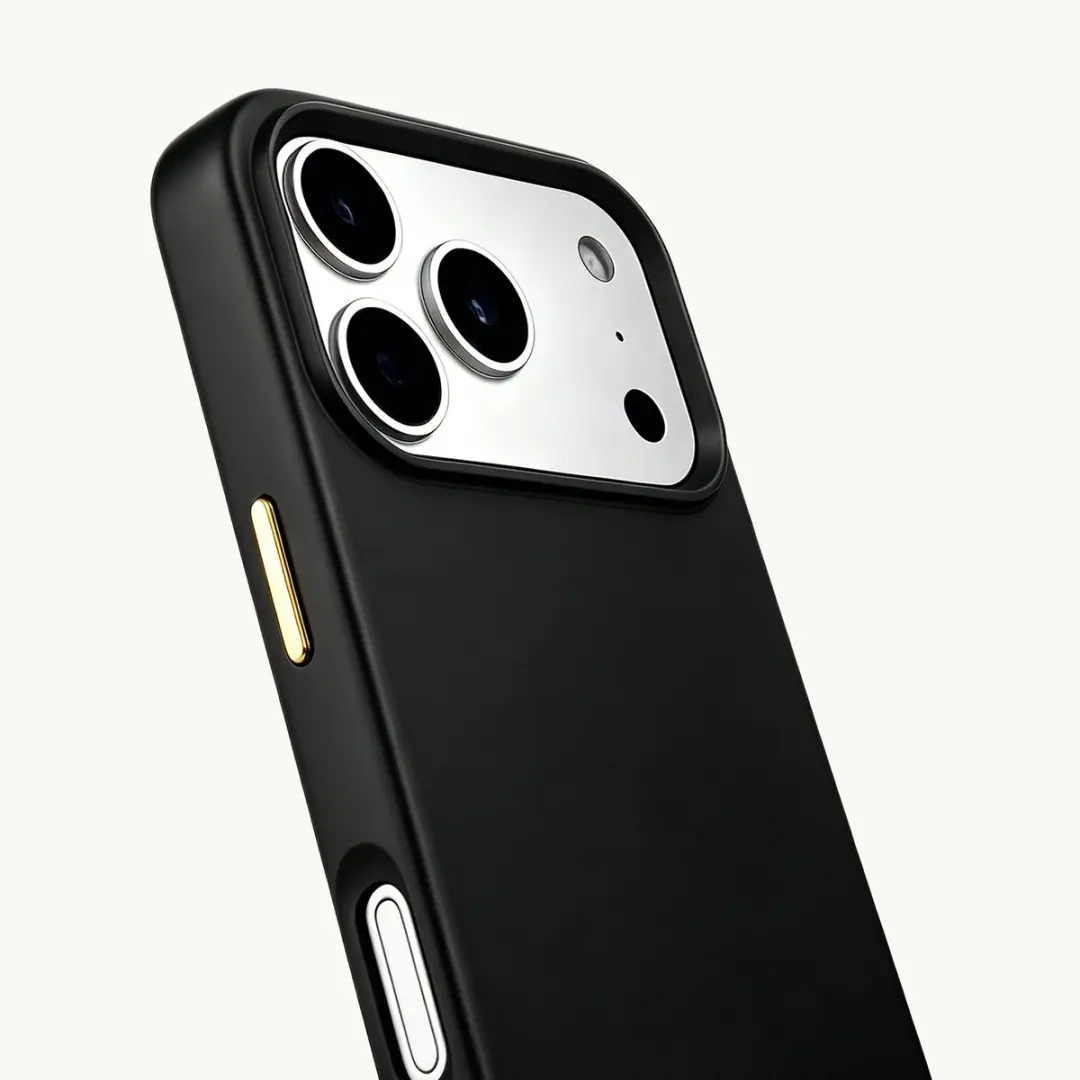 Selencia Hoesje iPhone 17 Pro Rivièra Velvet Black - MagSafe