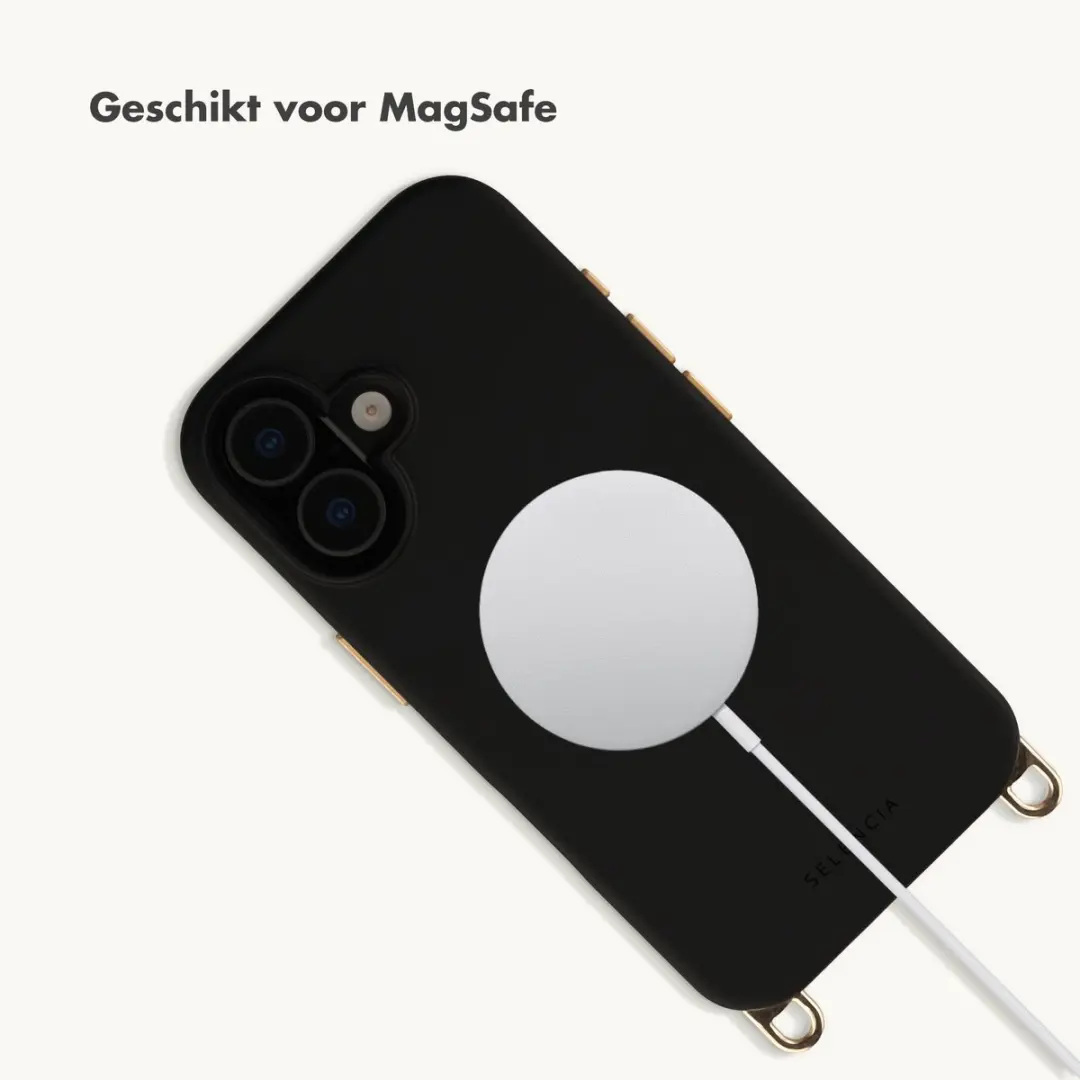 Selencia iPhone 17 Hoesje Velvet Black - MagSafe - afbeelding 6 van 6