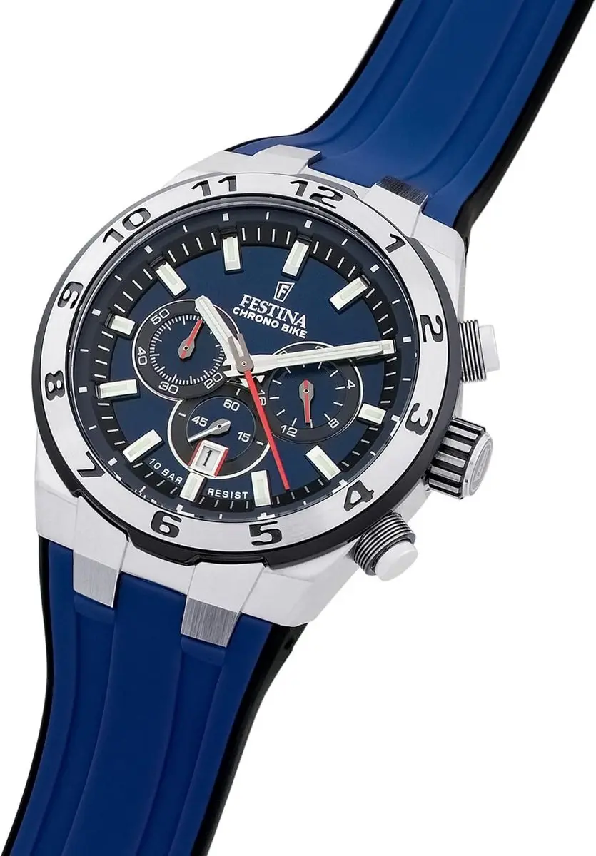 Festina F20671/1 Herenhorloge - Zilver/Blauw