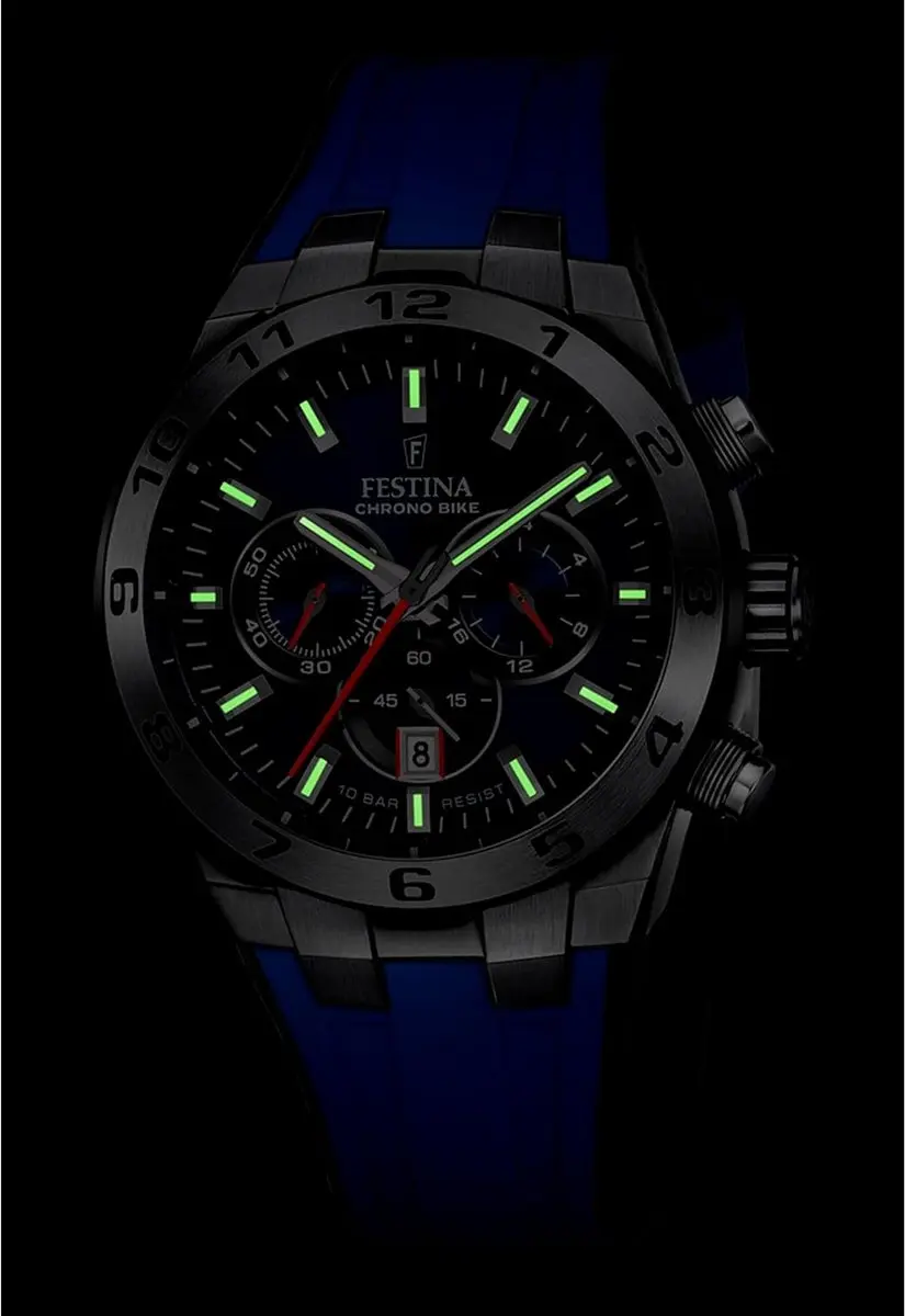 Festina F20671/1 Herenhorloge - Zilver/Blauw
