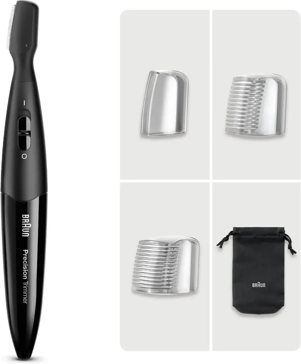 Braun PT1000 Precisietrimmer - 4 Accessoires - Zwart - afbeelding 6 van 6