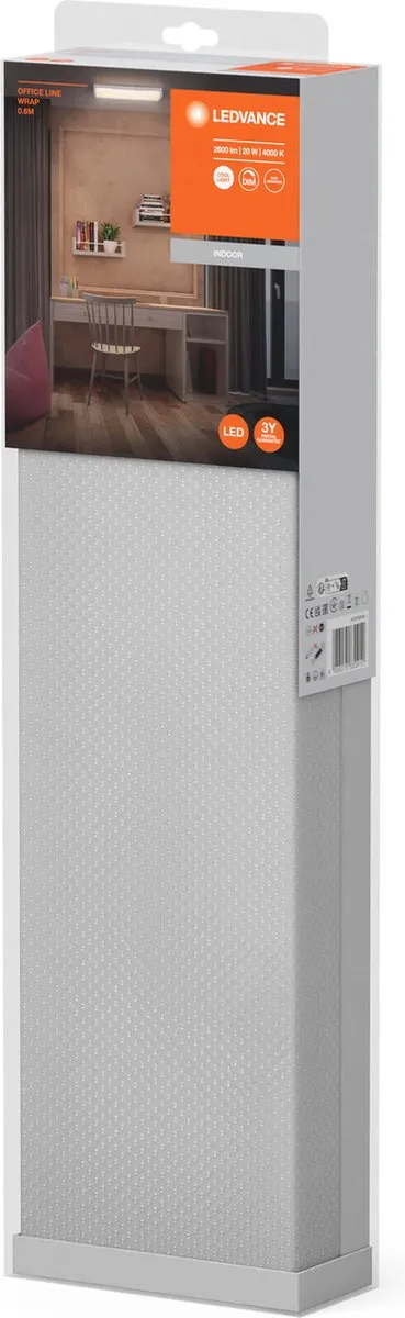 LEDVANCE Office Line WRAP 0.6M 20W Koelwit Plafondlamp - 2300lm