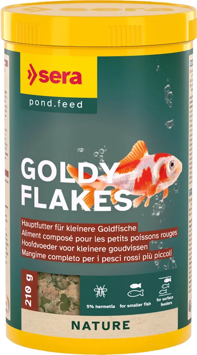 Sera Goldy Nature Flakes Voer - 10 Liter