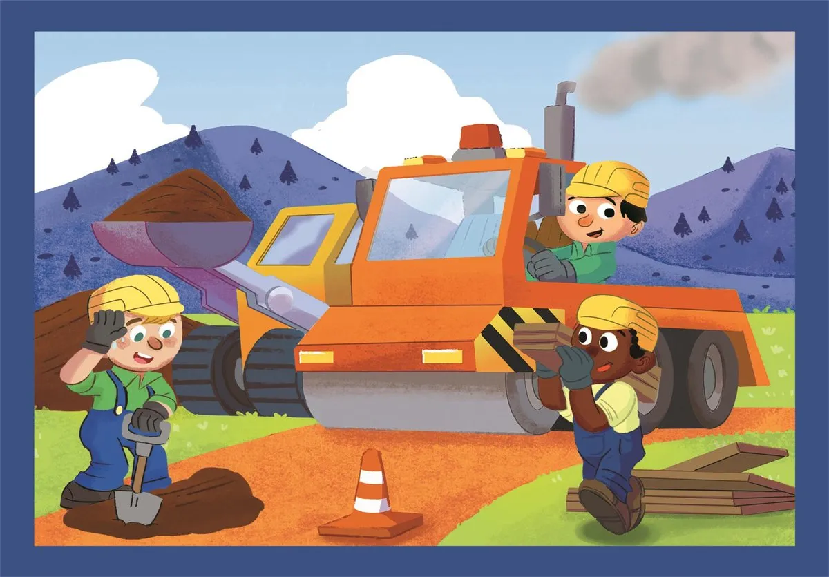 Clementoni Busy at Work Kinderpuzzel 72 Stuks - Multikleur