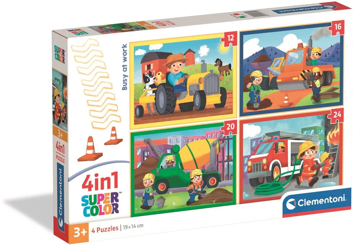 Clementoni Busy at Work Kinderpuzzel 72 Stuks