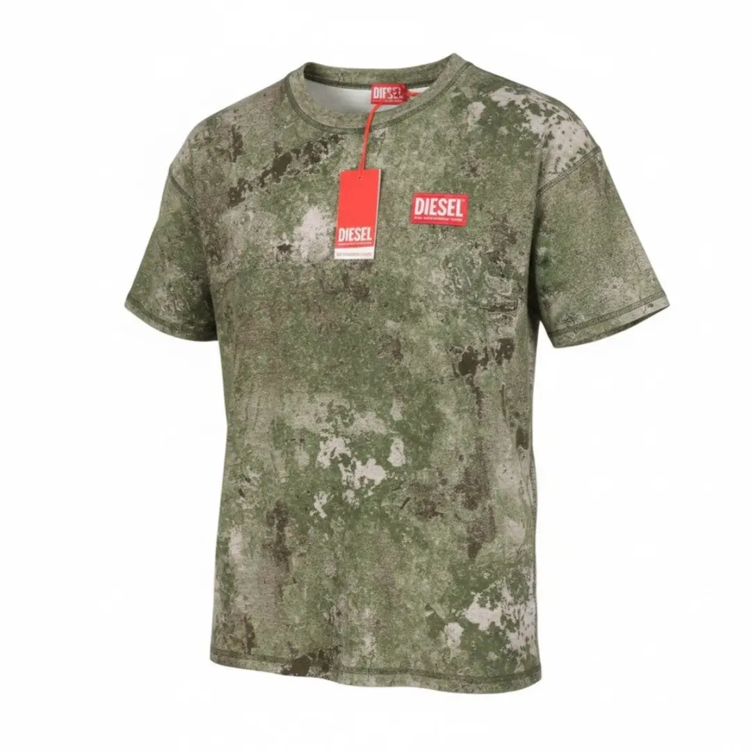 Diesel T-boxt-r12 T-shirt - Groen Camouflage - L