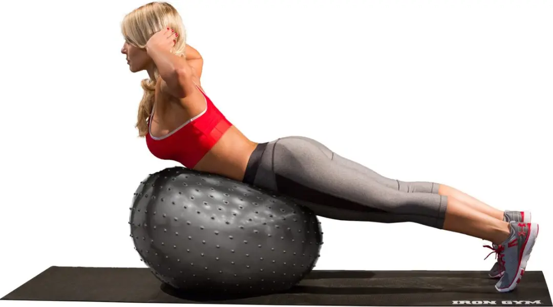 Iron Gym Exercise Massage Bal 65cm - Zwart