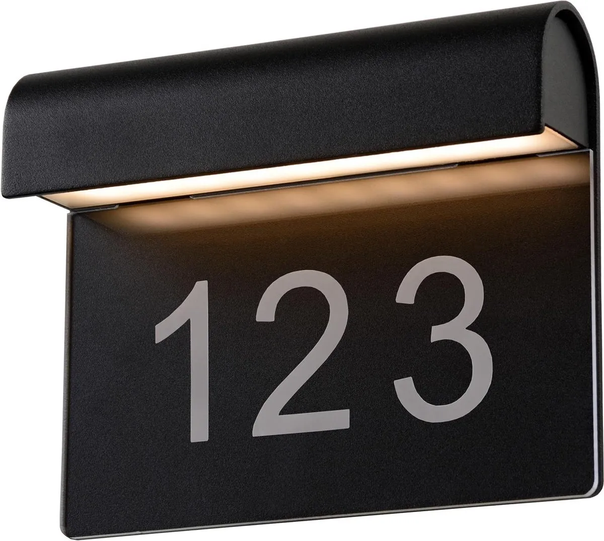 Lucide Thesi LED Wandlamp 8W 3000K - IP54 Zwart