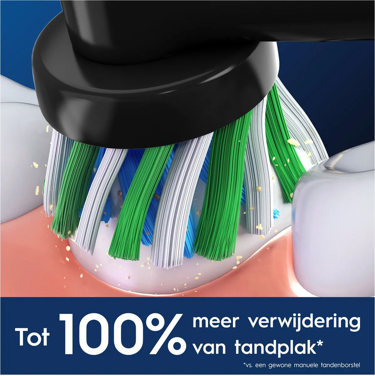 Oral-B Cross Action Pro Opzetborstels 8 Stuks - Zwart