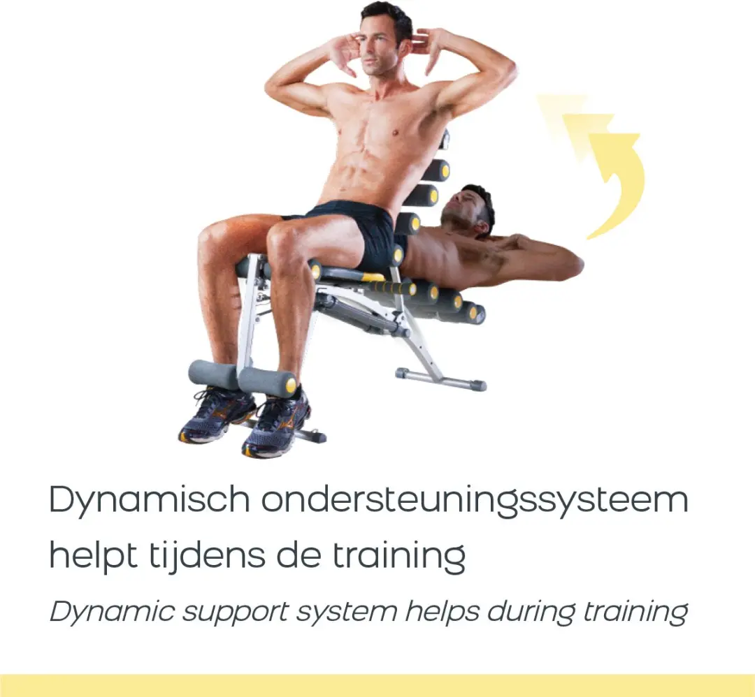 Rock Gym 6-in-1 Fitnessbank - Grijs