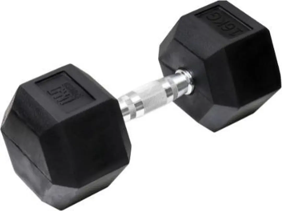 Orange Gym Hex Dumbbell 16KG