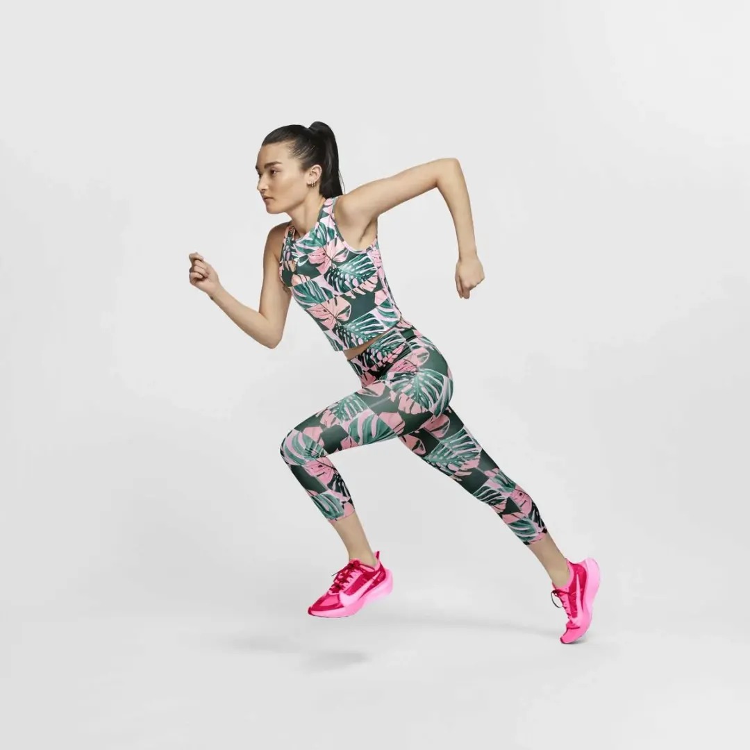 Nike Fast Crop Legging - Blauw M