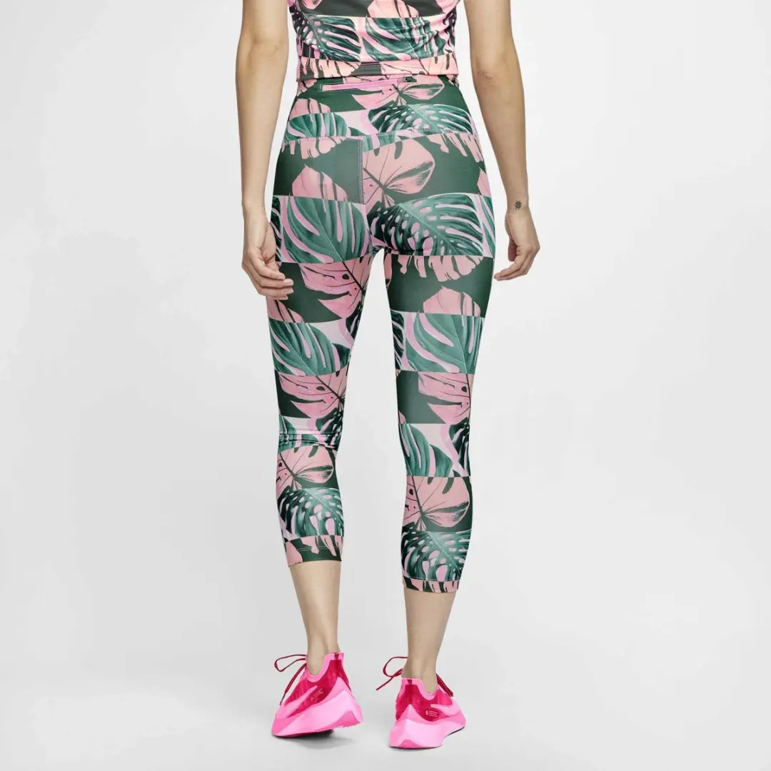 Nike Fast Crop Legging - Blauw M