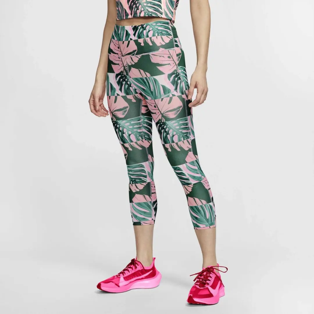 Nike Fast Crop Legging - Blauw M