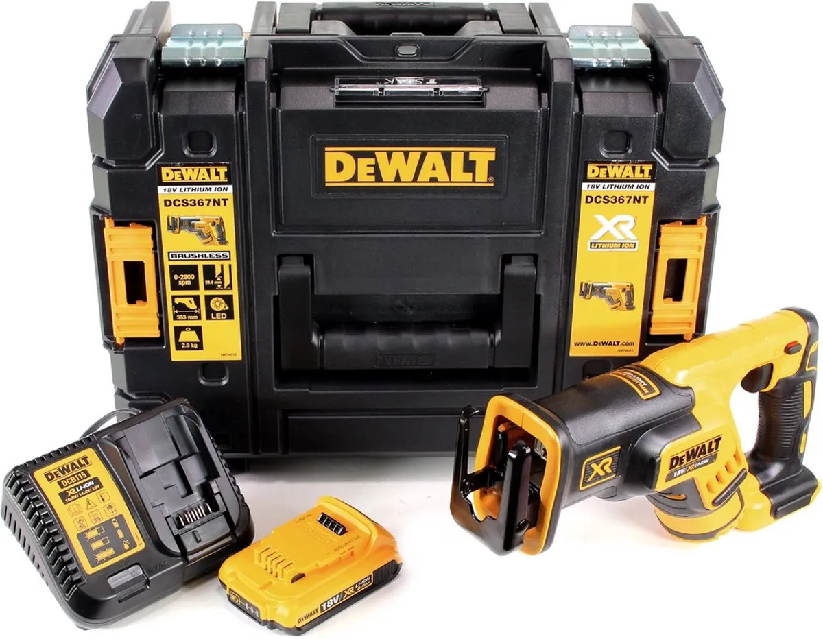 DeWalt DCS 367 D1 Reciprozaag 18V - 2.0Ah Accu + Lader - afbeelding 4 van 5
