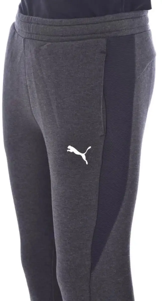 PUMA Kindertrainingspak Sweatpants 116 - Donkergrijs/Heather Zwart