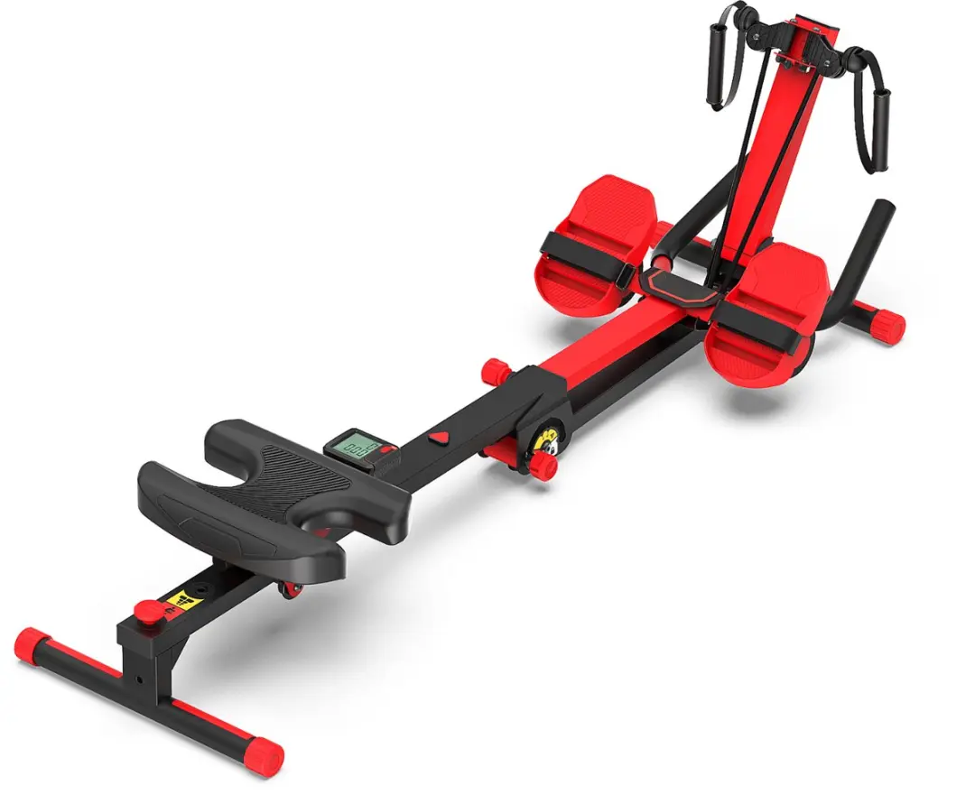 Orange Gym AbRowing Roeimachine - Inklapbaar - Zwart
