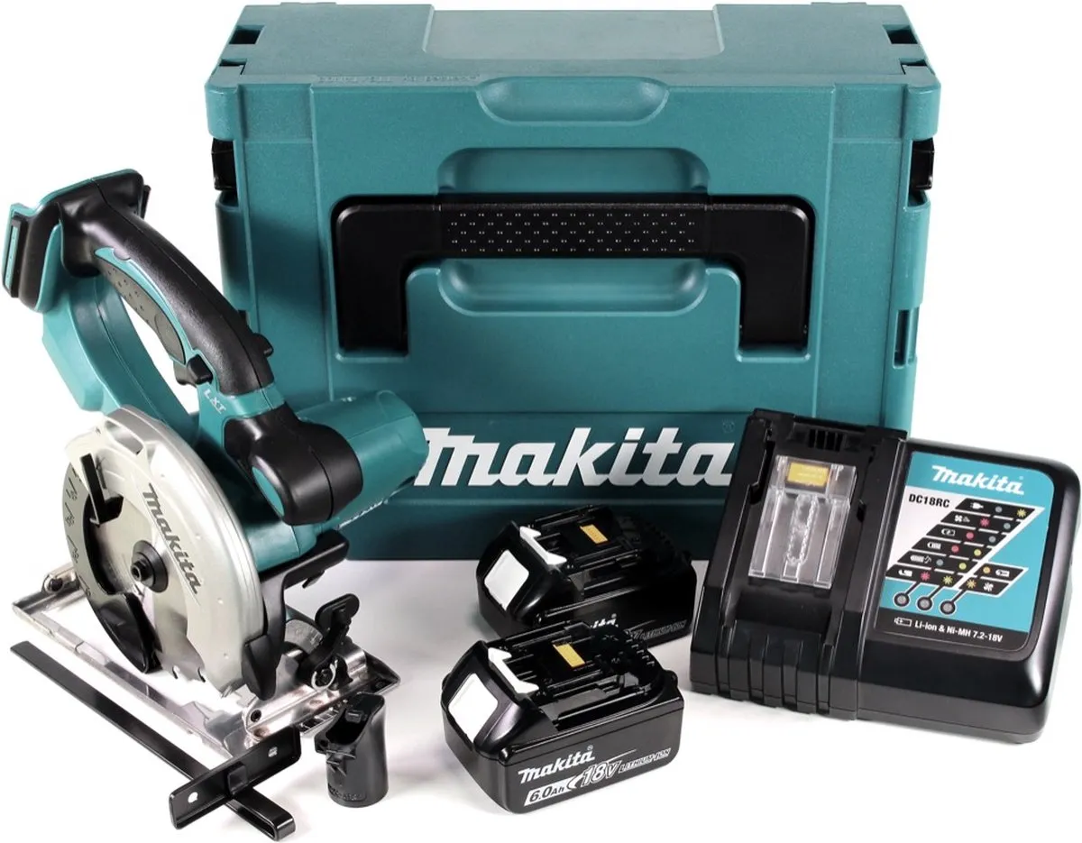 Makita DSS501RGJ 18V Handcirkelzaag - 136mm - 2x 6,0Ah + Oplader - afbeelding 5 van 5