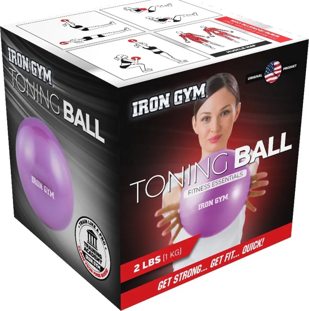 Iron Gym Toning Ball 1KG - Paars