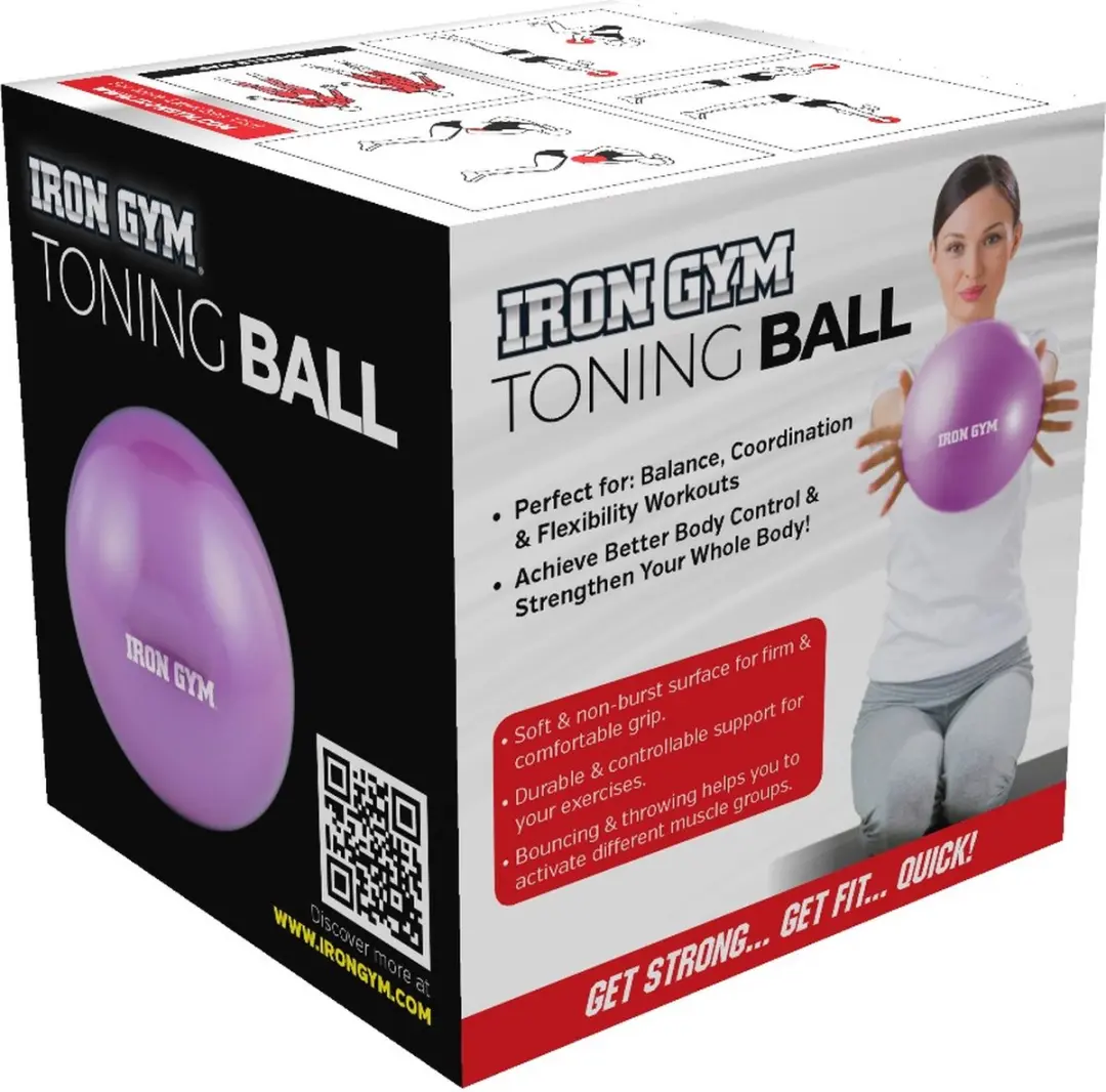 Iron Gym Toning Ball 1KG - Paars