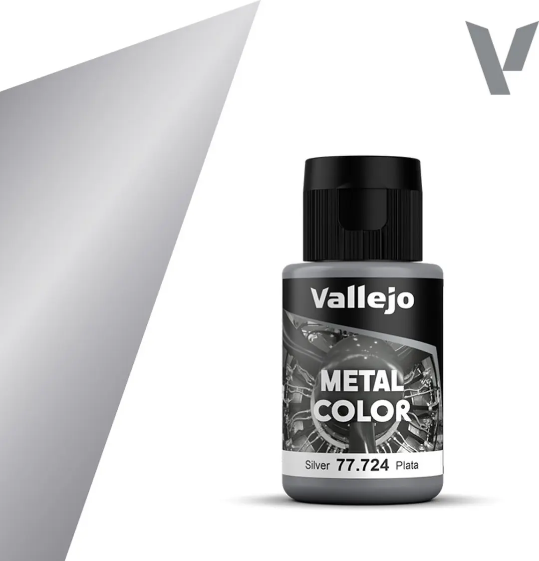 Vallejo Hobbyverf Acrylverf 77724 Metal Color Silver - 32ml
