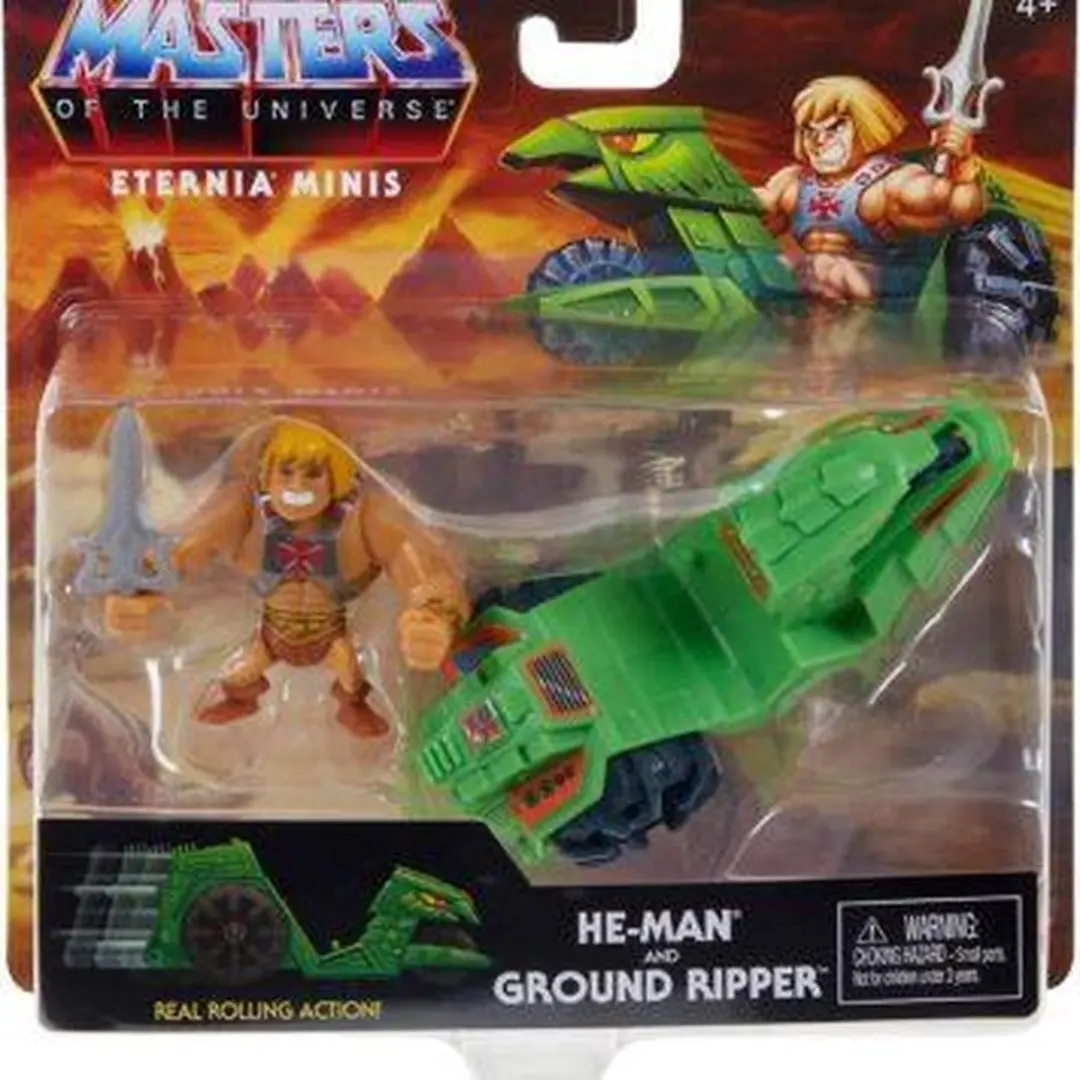 Mattel Masters of the Universe Eternia Minis He-Man & Ground Ripper