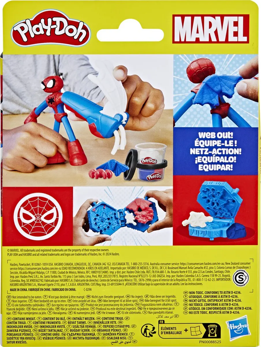 Play-Doh Marvel Spider-Man Set - Thwip-pletgereedschap & Actiefiguur - 5 Stuks