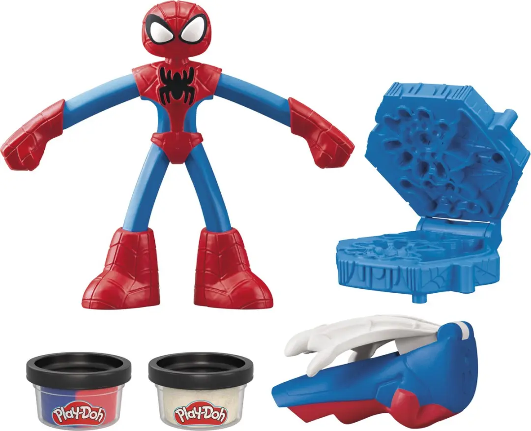 Play-Doh Marvel Spider-Man Set - Thwip-pletgereedschap & Actiefiguur - 5 Stuks