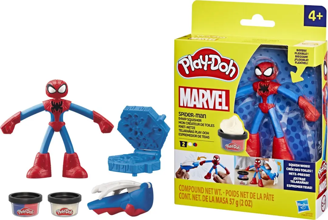 Play-Doh Marvel Spider-Man Set - Thwip-pletgereedschap & Actiefiguur - 5 Stuks