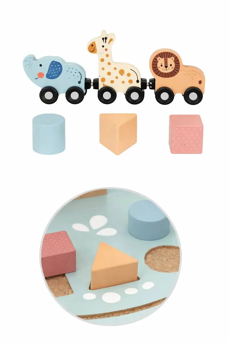 Tooky Toy Houten Activiteitentafel Motoriek Speeltafel - Meerkleurig