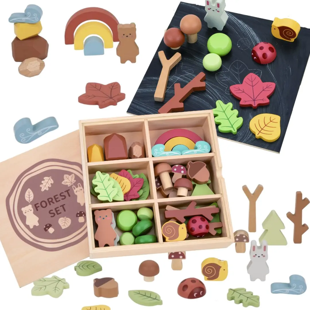Tooky Toy Houten Activiteitentafel Motoriek Speeltafel - Meerkleurig