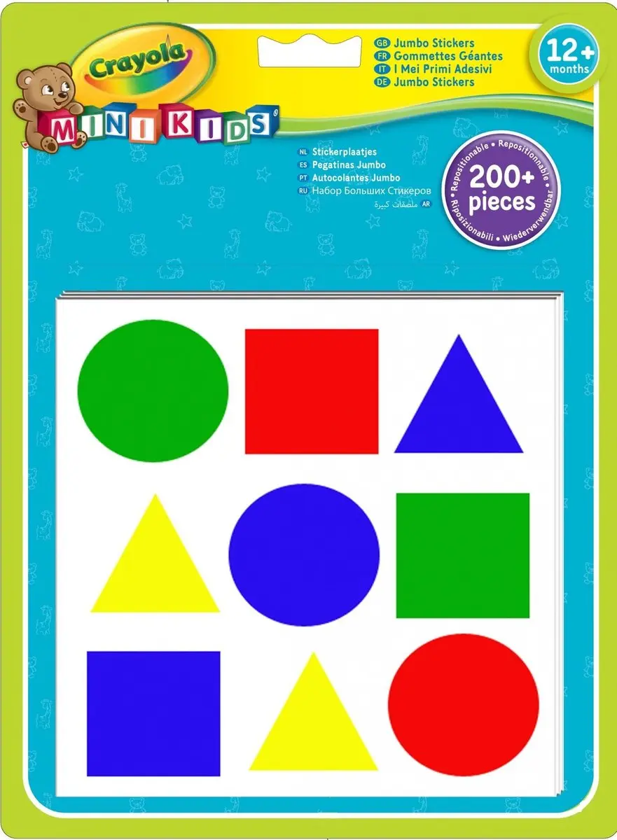 Crayola Jumbo Stickers Vormen