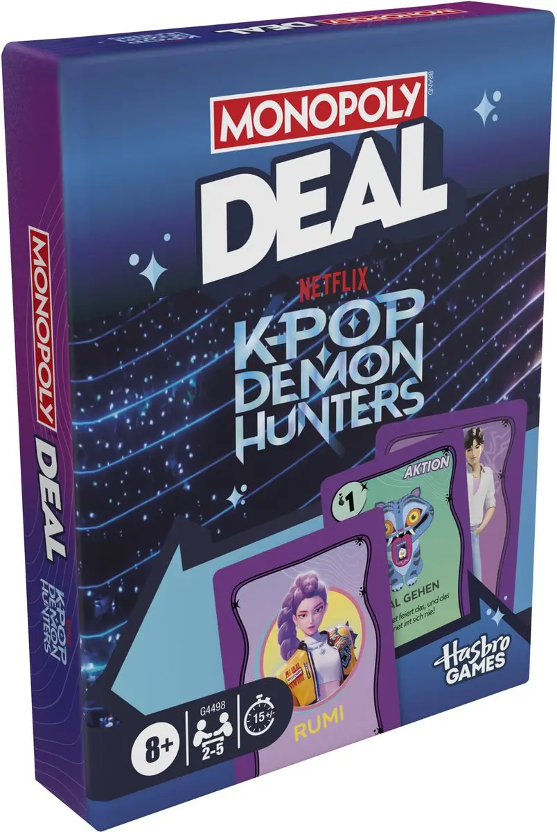 Monopoly Deal KPop Demon Hunters Kaartspel G4498 - 2-5 Spelers