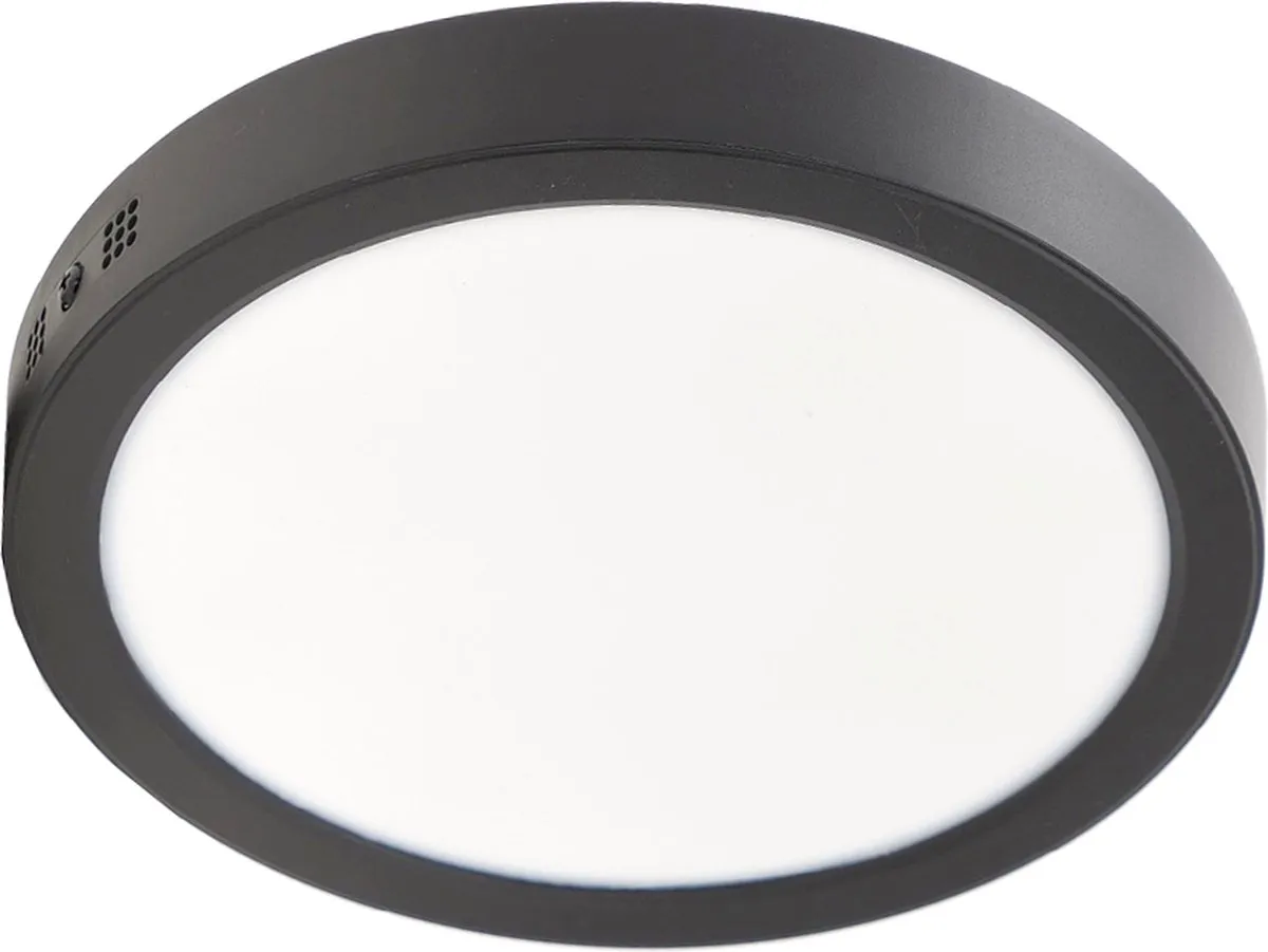 Eglo Idun-E Plafondlamp LED Ø22,5cm - Zwart/Wit