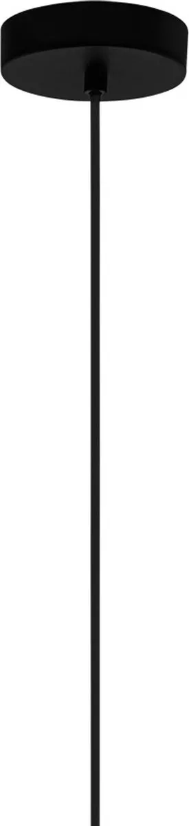 Eglo Anwick Hanglamp Ø37cm - Zwart/Rotan