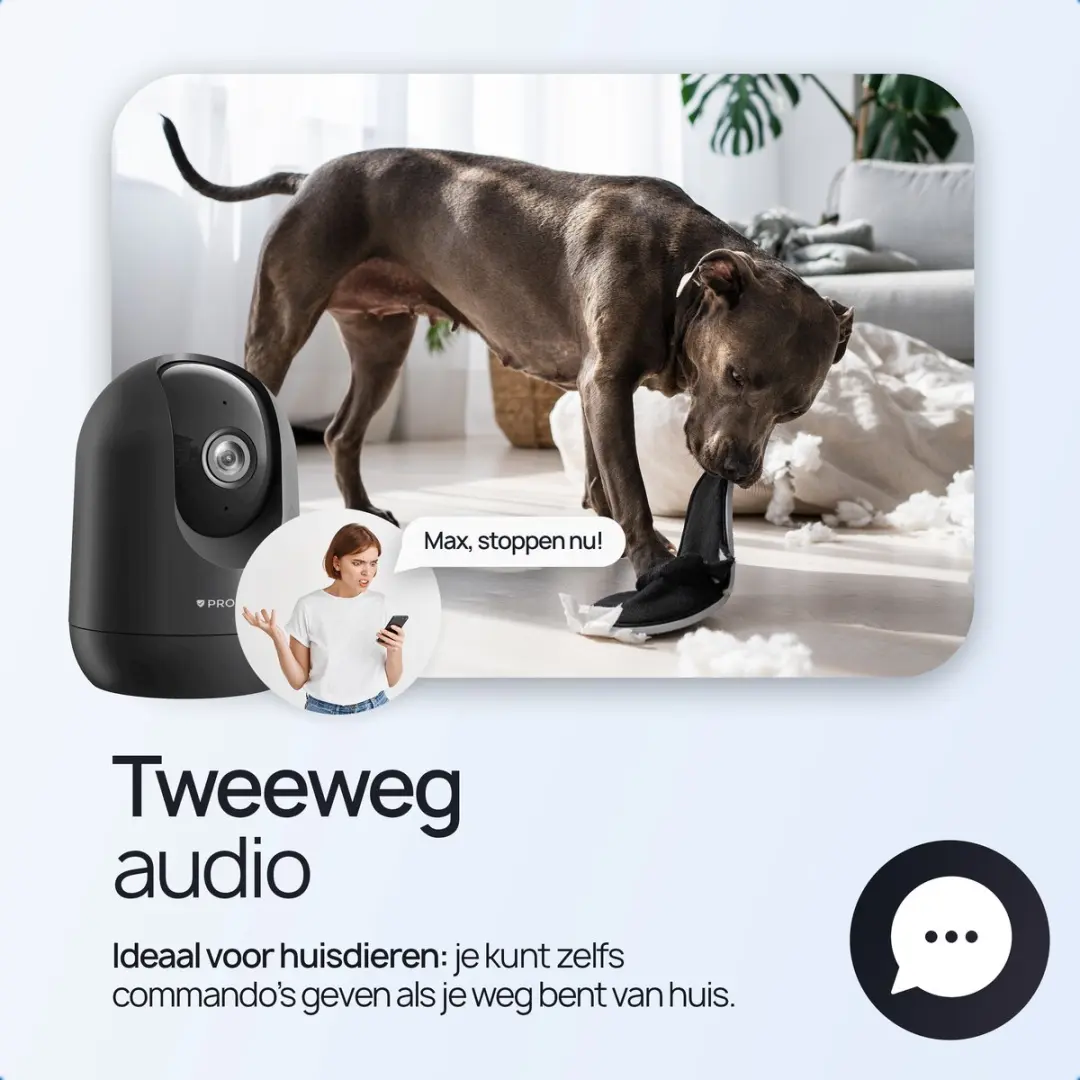 Protectly SEC002 Beveiligingscamera Binnen - 2K - 3MP - Zwart
