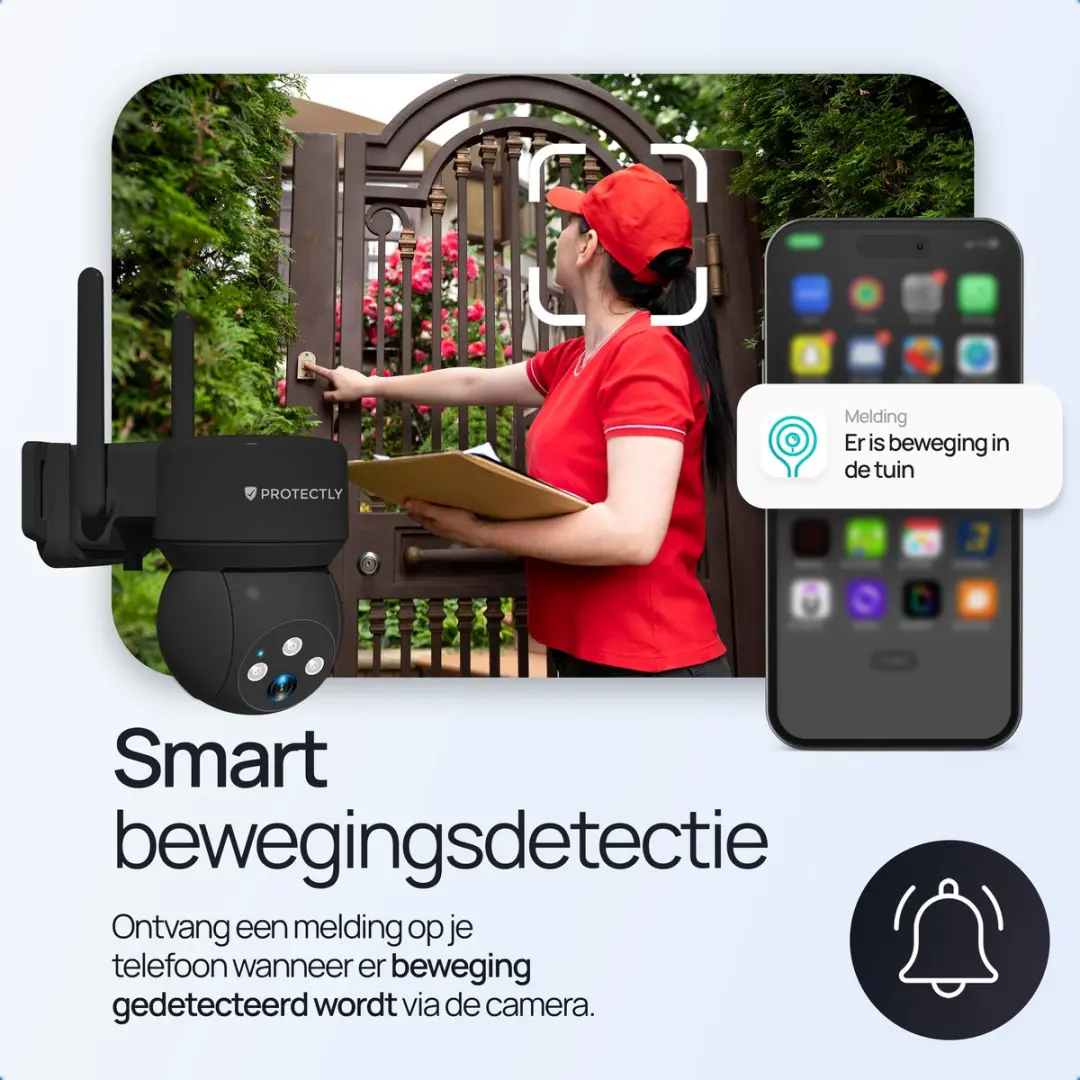 Protectly PROT015 Bewakingscamera Buiten 2K - Zwart